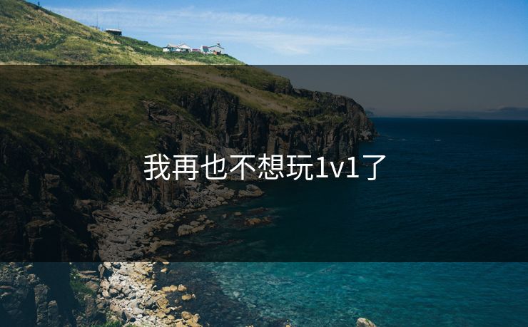 我再也不想玩1v1了